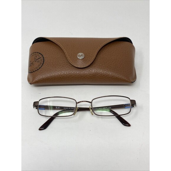 Ray-Ban Eyeglasses Frame RB 6076 2511 Brown Metal Full Rim 49-19 135 FRAMES ONLY - Picture 1 of 6